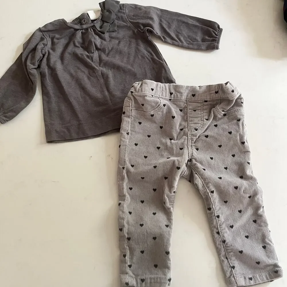 Girls Fall Winter Bundle 6-9M Zara Gap H&M Cozy Baby Outfits Mixed Lot